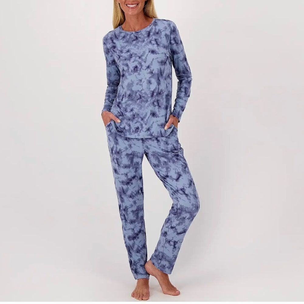Denim & Co. Comfort Zone Comfort Jersey Tie Dye Set